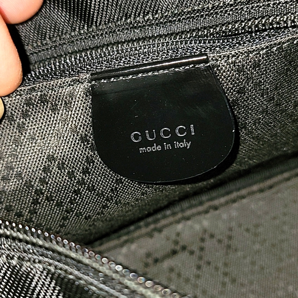 Gucci bamboo lambskin/nylon exterior - Picture 9 of 12
